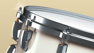 Pearl Masterworks Kit with Antique White Shell Finish and Chrome Plated Hardware Finish