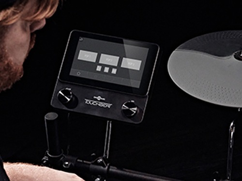 Ingebouwde backingtracks en Drum Mute-regelaars op de TOUCHBEAT-module