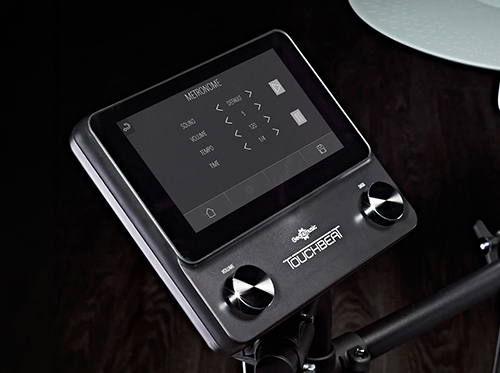 Built-in metronome controls on the TOUCHBEAT touchscreen module